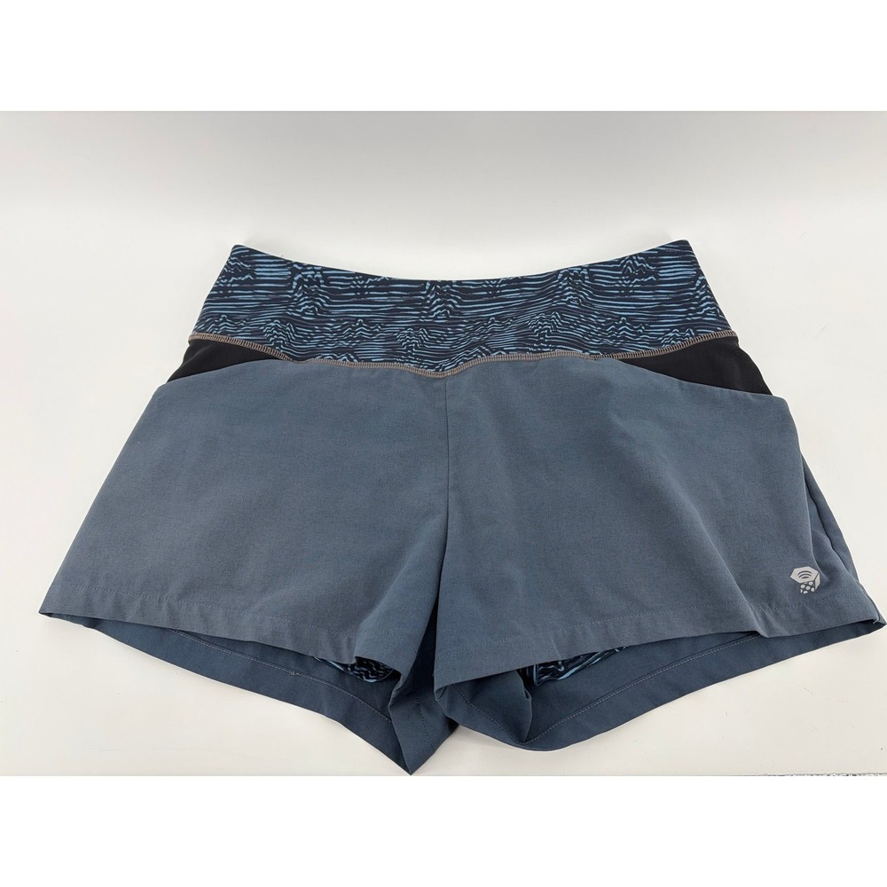 Mountain Hardwear Shorts, Blue Lined Yoga Gym Running‎ Outdoors, Women's Medium
